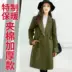 2018 mùa xuân và mùa thu mới của Hàn Quốc phụ nữ dày áo len nữ mỏng kích thước lớn phần dài áo len thủy triều áo khoác dạ nữ ngắn Trung bình và dài Coat