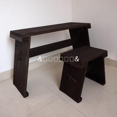 Китайский столик 古琴桌凳便携式拆卸桐木仿古式茶艺桌深色组装共鸣书法桌国学桌