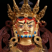 Tây tạng bí mật tôn giáo Phật cung cấp giả Nepal bán vàng tinh khiết đồng tượng Phật trong lô của màu vàng Fortuna 7 inch C phật thiên thủ thiên nhãn