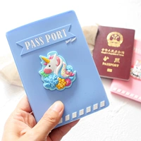 Мультяшная милая сумка для паспорта для путешествий, чехол для паспорта, защитный чехол, Южная Корея