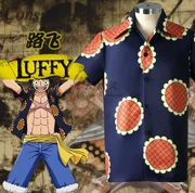 One Piece One Piece ONE PIECE Luffy trang phục cosplaly Luffy hướng dương hàng đầu áo khoác mùa hè