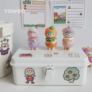 White seal, hair band, storage system, tin box, scheduler