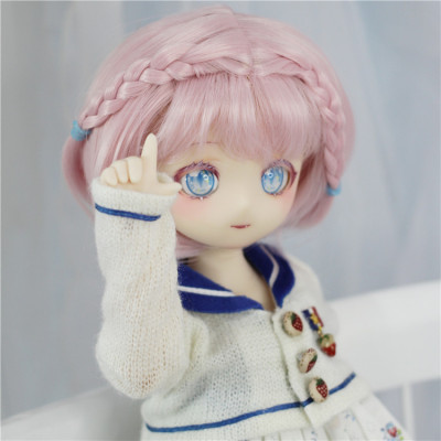 taobao agent Doll, wig with clove mushrooms with pigtail, scale 1:3, scale 1:46