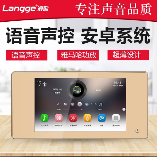 Langge Voice Sound Control Facker Music Console System System Android Bluetooth Kinery Sound Pitch Smart Home 172d