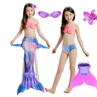 С синим и фиолетовым (топы+нижнее белье+хвост+ласты)