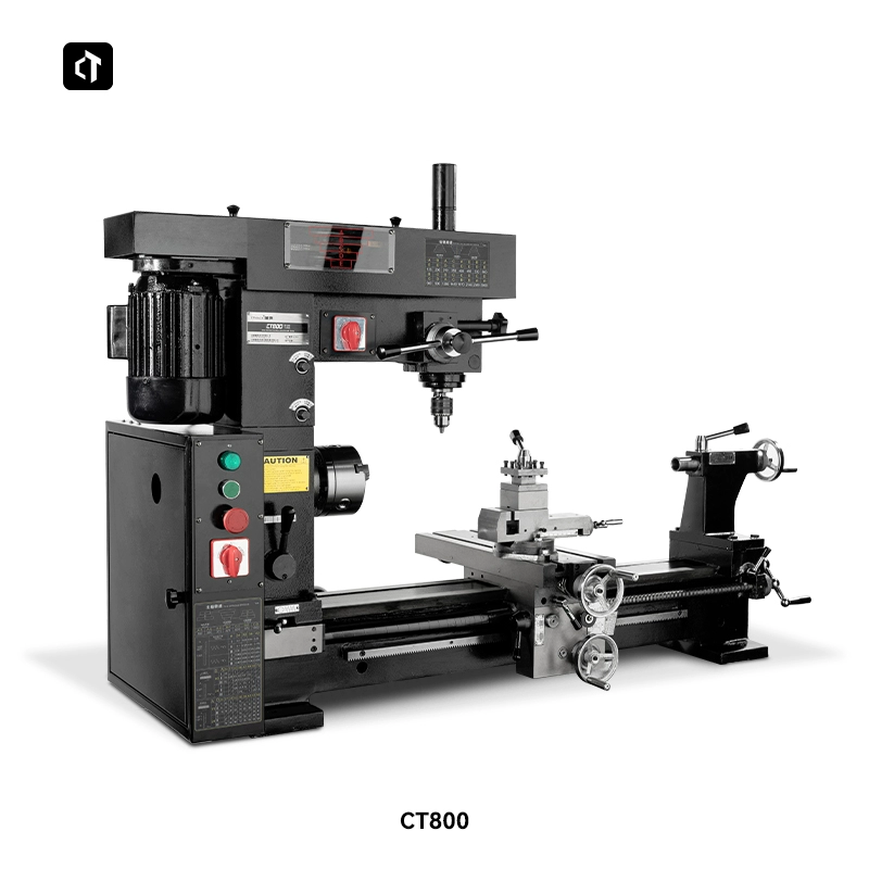 máy phay cnc mini Máy tiện gia đình Biatie CT500, máy công cụ nhỏ đa năng, máy khoan, tiện, khoan và phay, máy phay siêu nhỏ, máy khoan máy phay mini may phay alu Máy phay