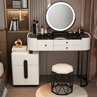 Черно -белый 100 черного стеклянного таблица+два шкафа+умное зеркало+птичье гнездо