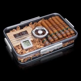 Увлажняющий вместительный и большой портативный прозрачный портсигар