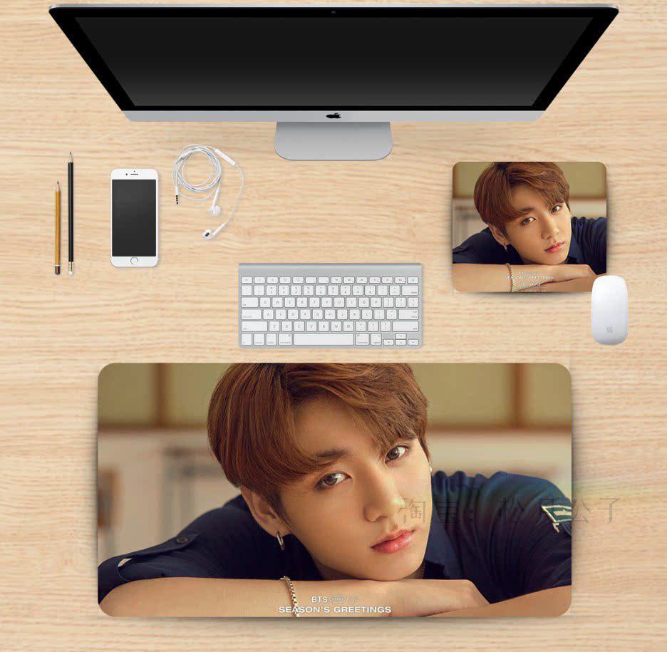 BTS Bulletproof Youth Tuan Tian Yiguo Shop Cushion Mouse Guts Super Large Desk Case Custom Customized Keyboard Jungkook