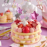 Momoko Peach Home йогурт легкий сыр Shufrey торт день рождения, дети Чэнду в том же городе с подарком