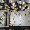 Balloon, set, gold and silver