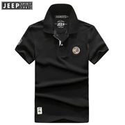 JEEP Jeep nam mùa hè mới tay ngắn cao cấp POLO áo sơ mi cotton ve áo thun rộng áo thun nam