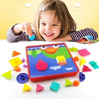 Строительные кубики с грибочками-гвоздиками, интеллектуальная игрушка, головоломка для мальчиков и девочек, 3 лет