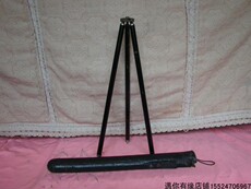 Камера 古董收藏德国产带牛皮套纯铜三脚架老相机云台怀旧老物件摄影器材