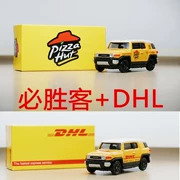 Kiểu dáng đẹp hơn châu Âu và Nhật Bản mô hình xe hợp kim 1:64 xe đồ chơi mô phỏng 1 64 Toyota FJ Pizza Hut DHL - Chế độ tĩnh