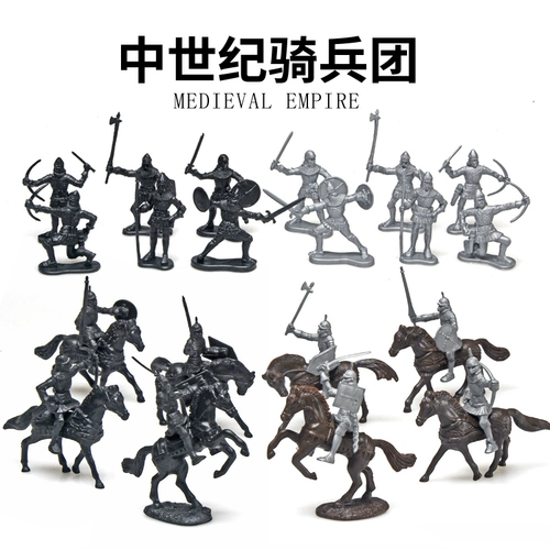 Римская кавалерийская игрушка Древние военные солдаты -солдаты Shield Archers Archers Riding Knights War Horse Corse Cavalry Model