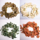 Моделирование евальской лозы мульти -корлор денежных листьев винограда Свадебное украшение цветочная винограда железная проволока пластиковая ротан