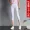 Mẫu quần xuân hè 2019 của phụ nữ quần trắng 9 điểm quần legging nữ mặc quần lưng cao thun co giãn mỏng - Quần tây thường quần áo cho người gầy nữ