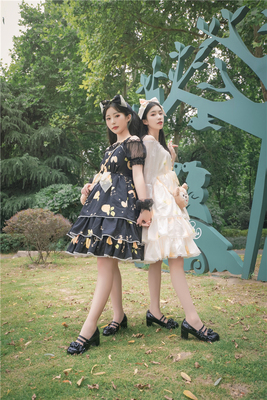 taobao agent [Dream and Treasure Spot] National Brand Lolita Poetry and Western Service Shrimp Small Lemon JSK+Small Clothing Set