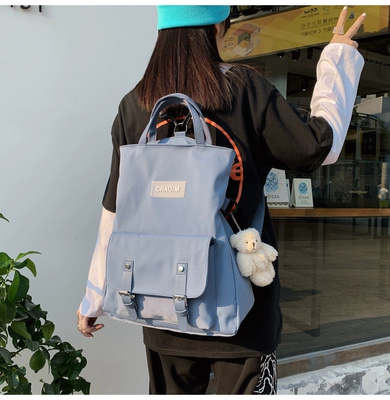 balo da đẹp cho nữ BuyU Dark Fragrance Backpack Nữ chống nước thiêu đốt Hàn Quốc Ulzzang Lar ba lo thoi trang ba lo thoi trang Balo thời trang nữ