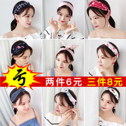 Rửa tóc ban nhạc tóc nữ tóc dây Hàn Quốc mũ nón ngọt đơn giản phụ kiện tóc hoang dã net red headband siêu cổ tích nữ