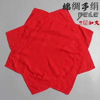 Утолщенный большой хлопковой шелковый платок/чистый красный/10 цена