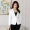 Bộ đồ vest nữ nhỏ tay dài đoạn ngắn 2018 mùa thu mới Hàn Quốc phiên bản tự trồng màu đen hoang dã phù hợp với áo sơ mi chuyên nghiệp các kiểu áo sơ mi họa nữ đẹp