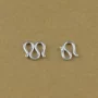 999 vòng tay bạc nguyên chất khóa S khóa vòng cổ kết nối M khóa phụ kiện trang sức tự làm - Vòng đeo tay Clasp vòng tay pnj