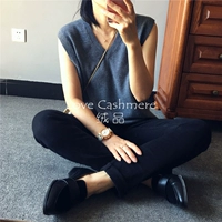 Tình yêu nhung nền tảng thực tế nam V-cổ cashmere tinh khiết vest nam mặc đôi áo đan len dệt kim