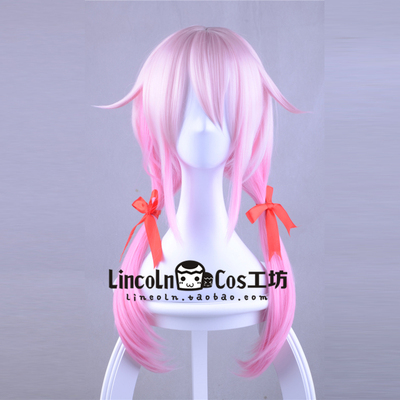 taobao agent Guilty Crown Sin Crown 楪 Pray for the exclusive cosplay wigs of peach pollen gradient fake hair