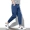 Mùa đông chất béo nhẹ quần jeans nam cộng với size lớn quần chín quần thẳng quần harem quần nam triều