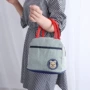 Nhật bản gấu vải túi ăn trưa vải mới dày mommy hộp ăn trưa túi sọc tươi tote bag trumpet balo bỉm sữa đẹp cho mẹ và bé