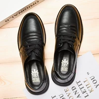 Демисезонная универсальная обувь для отдыха для кожаной обуви в английском стиле, из натуральной кожи, коллекция 2021, в корейском стиле