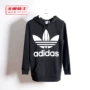 Adidas clover phụ nữ logo lớn áo len thể thao lỏng lẻo áo thun dài DJ2094 - Thể thao lông cừu / jumper áo nỉ nữ cổ tròn