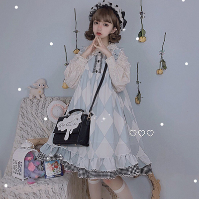 taobao agent Soft student pleated skirt, one-shoulder bag, for girls, Lolita style, for elementary school students