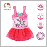 Đồ bơi bé gái Hellokitty trẻ em lớn chia đồ bơi bé gái váy công chúa dễ thương Hello Kitty - Đồ bơi trẻ em