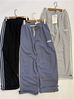 Спортивные штаны для отдыха, три цвета, с вышивкой, свободный прямой крой