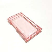 A55 Твердый прозрачный красный+закаленная пленка+Lanyard