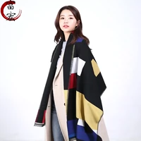 Khăn quàng cổ nữ sinh hai trang trí ngắn đơn giản Lijiang drap Hàn Quốc khăn ấm cổ rộng mũ cổ mỏng 2018 khăn trùm ninja phượt
