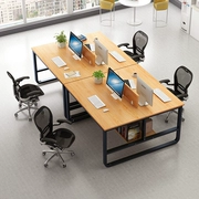 Nhân viên bàn văn phòng kết hợp 2 người 4 người 4 người nhiều máy tính để bàn bàn đơn giản thẻ phân vùng ghế văn phòng đơn giản - Bàn
