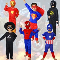 Детский костюм, герои, одежда, xэллоуин, Супермен, Человек-паук, Железный Человек, капитан Америка, косплей