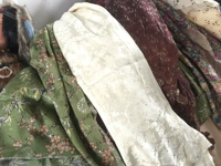 Высококачественная летняя хлопковая шифоновая шелковая ткань, из хлопка и льна, с вышивкой