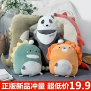 Chính hãng Super Soft Dinosaur Plush Toy Cá sấu Gối Panda Doll Fox Doll Lion Đệm Ngủ Doll - Đồ chơi mềm