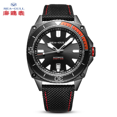 海鸥多功能夜光防水自动机械表seagull/海鸥自动机械机芯手表,自动摆