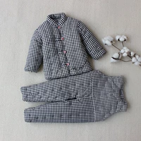 Детская хлопковая хваталка ручной работы, куртка, осенний демисезонный комплект для новорожденных, детские штаны подходит для мужчин и женщин, увеличенная толщина, детская одежда