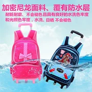 2-3-45 lớp trẻ em kéo túi kéo học sinh trường hợp xe đẩy bánh xe ba lô cô gái có thể kéo vali trẻ em