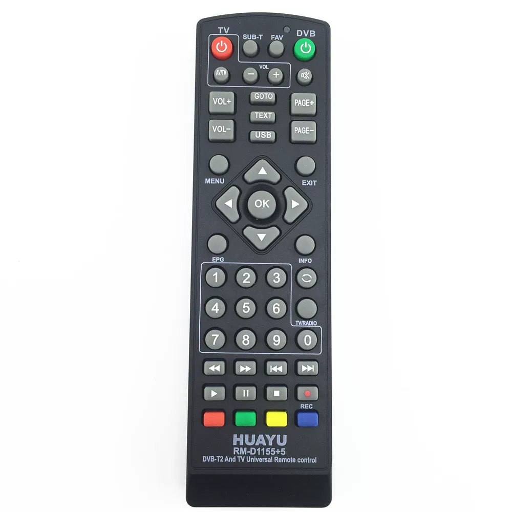 Huayu Huayu RM-D1155+6 наземный ТВ цифровой ресивер DVB-T20,000 пульт дистанционного управления