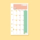 A6 Color Month Plan