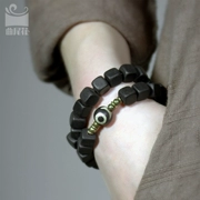 Thiết kế ban đầu handmade ebony bracelet Nhật Bản và Hàn Quốc cá tính vài retro nam giới và phụ nữ jewelry gió quốc gia vòng đeo tay