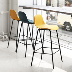 Барный стул 北欧简约时尚吧凳个性创意金属脚吧台椅子多功能咖啡店前台椅子
